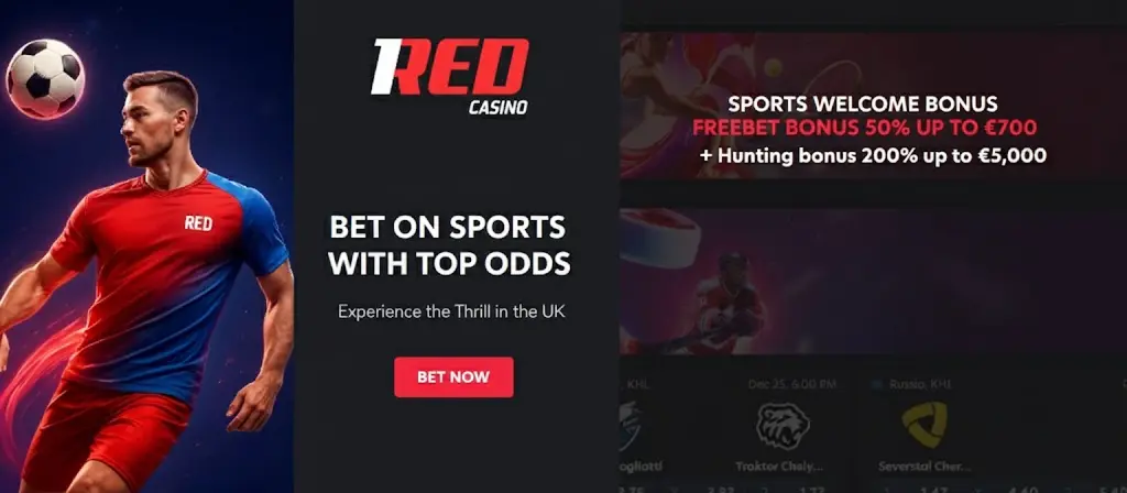 Sports Betting with Top Odds at 1Red UK
