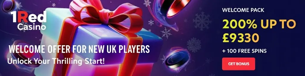 1Red Casino Sign Up Bonus for UK Players