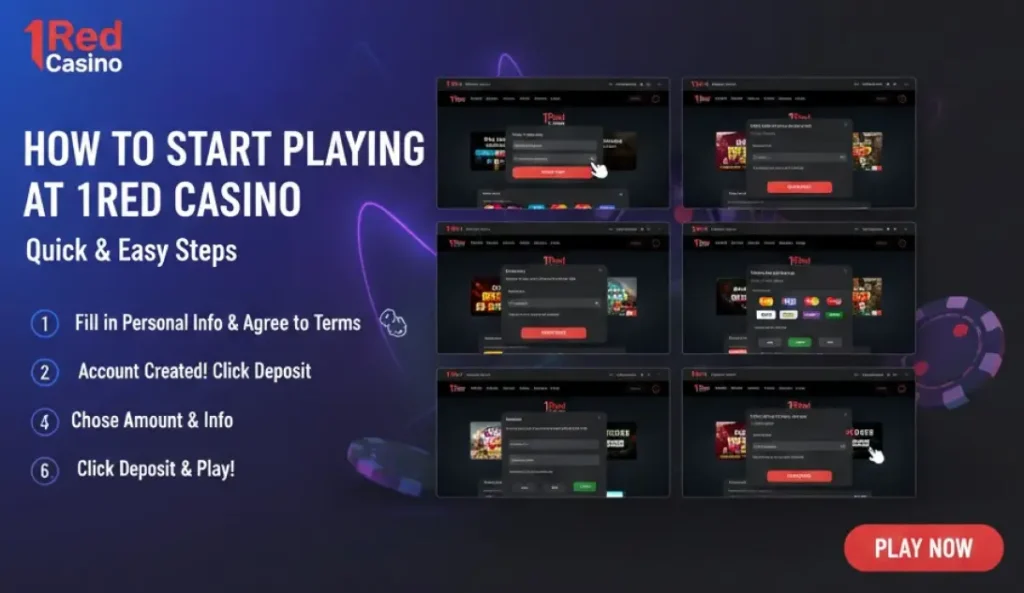 How to Deposit at 1Red Casino